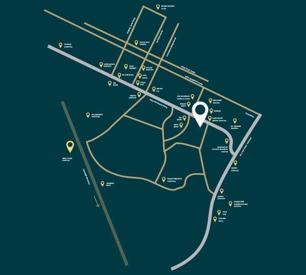 Map showing the location of Vihang Ventura